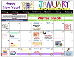 January Calendar